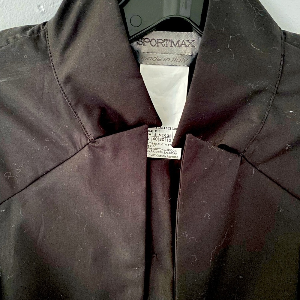 Max Mara sport max black jacket with black pants size 8